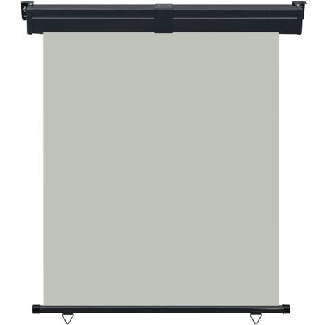 Auvent Marquise latéral de balcon, Store Banne pour Jardin Balcon Terrasse, 140x250 cm Gris OIB8256E (1/5)
