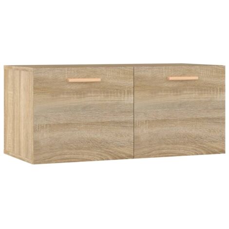 Armoire murales Design moderne, Armoire Etagère de rangement, Chêne sonoma 80x35x36,5 cm Bois d'ingénierie OIB1760E (1/5)