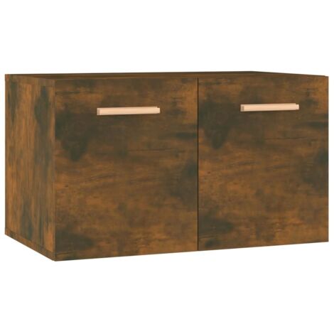 Armoire murales Design moderne, Armoire Etagère de rangement, Chêne fumé 60x36,5x35 cm Bois d'ingénierie OIB8947E (1/5)