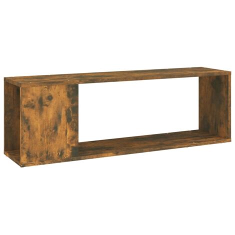 Meuble TV, Étagère TV, Meuble de Salon, Chêne fumé 100x24x32 cm Bois d'ingénierie OIB7298E (1/5)
