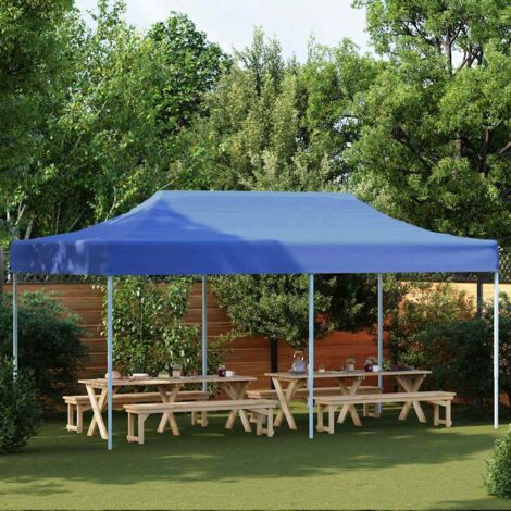 Tente pliable-Tonnelle pliante 3 x 6 m Bleu (1/5)