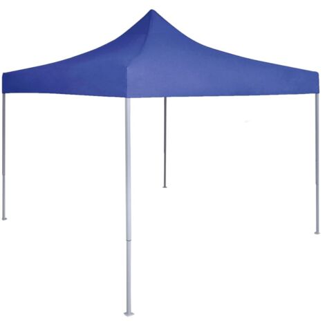 Tente de fête-Tente de réception pliable 2x2 m acier bleu (1/5)