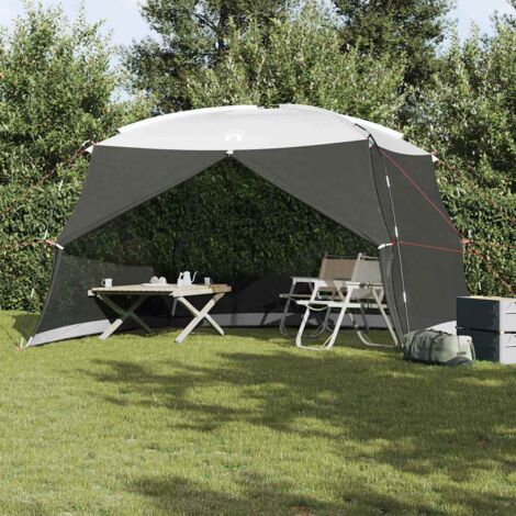 Tente moustiquaire avec toit avec évent-Moustiquaires d'extérieur Gris 380 x 380 x 225 cm (1/5)