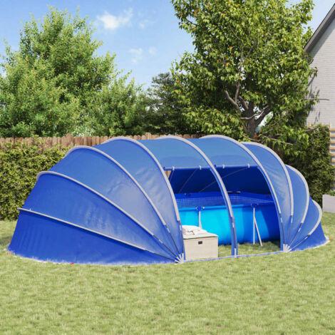 Dôme de tente de piscine-Abri de piscine Vert 538 x 440 x 204 cm