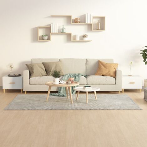 Lot de 2 Tables basses Tables d'appoint pour Salon Chambre - Blanc 50x50x40 cm Bois d'ingénierie BV149839 (1/5)