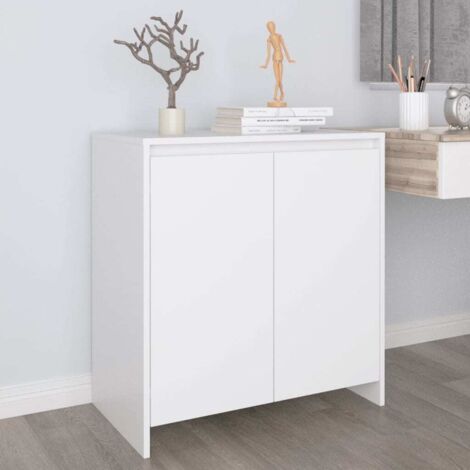 Buffet - Armoire de rangement Enfilade Blanc 70x40x73,5 cm Aggloméré BV667290 - BonneVie (1/5)