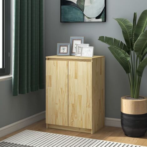 Buffet - Armoire de rangement Enfilade 60x36x84 cm Bois de pin massif BV229979 - BonneVie (1/5)