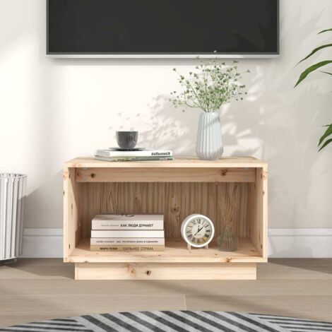 Meuble TV pour Salon - Armoire TV 60x35x35 cm Bois de pin massif BV259358 - BonneVie (1/5)