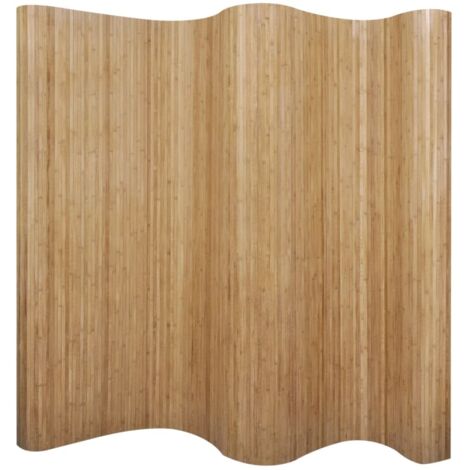 Bonnevie – Paravent en bambou naturel 250x165 cm – Cloison de séparation pour intérieur et extérieur – Épaisseur 3 mm – Support non-tissé - BV734895