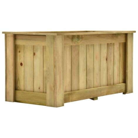 Jardinière de jardin - Balconnière à fleurs Lit surélevé 100x50x50 cm Bois de pin imprégné BV362981 - BonneVie