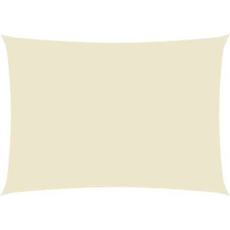 Voile d'ombrage Voile de parasol - Toile d'ombrage Tissu Oxford rectangulaire 5x7 m Crème BV216444 - BonneVie (1/5)