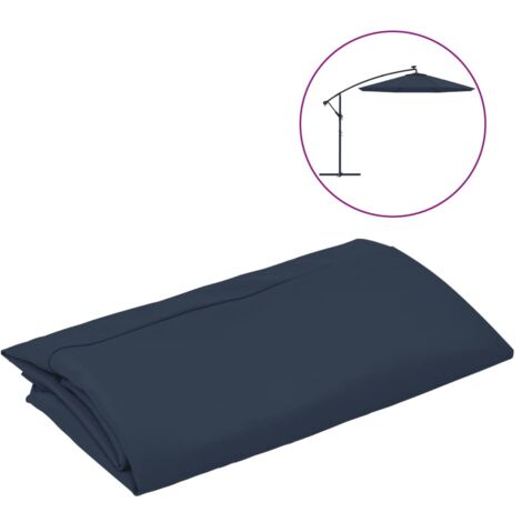 Tissu de remplacement pour parasol déporté - Tissu de rechange Bleu 350 cm BV918035 - BonneVie