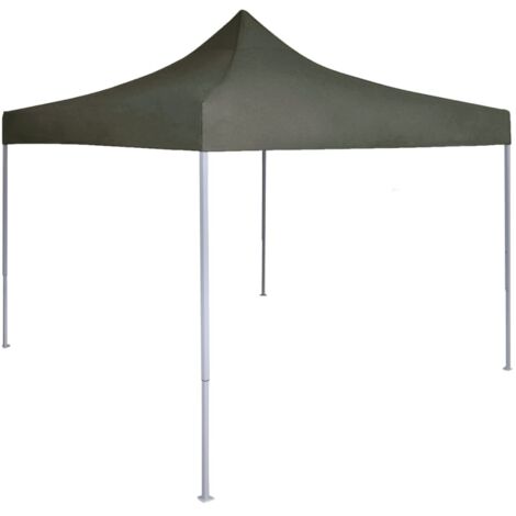 Tente de réception pliable Tonnelle de Jardin - Rapide à Installer professionnelle 2x2 m Acier Anthracite BV772026 - BonneVie (1/5)
