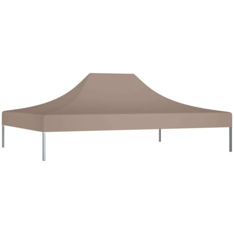 Toit de tente de réception, Toit de rechange pour tonnelle, 4x3 m Taupe 270 g/m² OIB4339E (1/5)