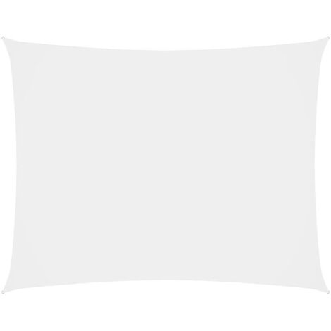 Voile d'ombrage Voile de parasol - Toile d'ombrage Tissu Oxford rectangulaire 2x3 m Blanc BV144891 (1/5)