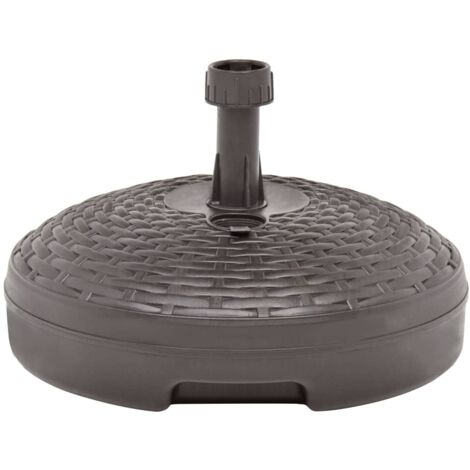 Socle de parasol, Support parasol Robuste de Qualité, rempli de sable/d'eau 20 L Plastique rotin OIB5874E (1/5)