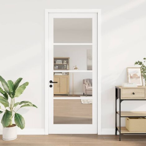 Porte intérieure-Portes d'entrée avec Verre ORKDAL Blanc 93 x 232 cm 467020