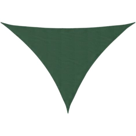 Voile de parasol/Toile d'ombrage Tissu Oxford triangulaire 5x6x6 m Vert foncé 88268 (1/5)