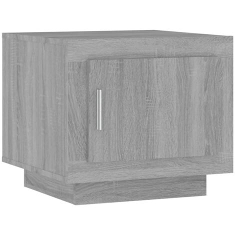 Table basse Table d'appoint pour Salon Chambre - Sonoma gris 51x50x45 cm Bois d'ingénierie BV471565 - BonneVie (1/5)
