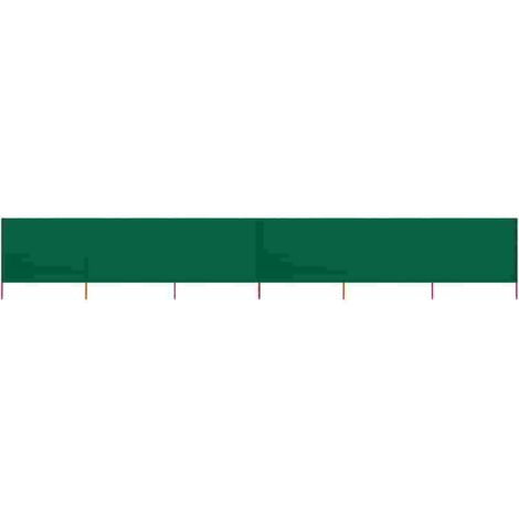 Paravent Cloison de séparation 6 panneaux - Séparateur de Jardin Tissu 800 x 120 cm Vert BV654633 - BonneVie (1/5)