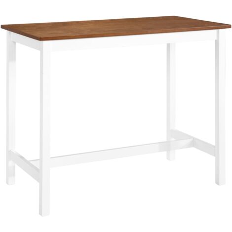Bonnevie – Table haute mange-debout en bois massif 108 x 60 x 91 cm – Design moderne pour repas et apéritifs – Facile à assembler - BV780737