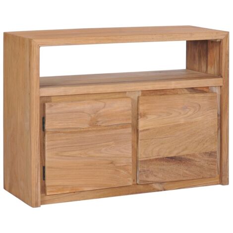 Buffet - Armoire de rangement Enfilade 80 x 30 x 60 cm Bois de teck massif BV494454 - BonneVie (1/5)