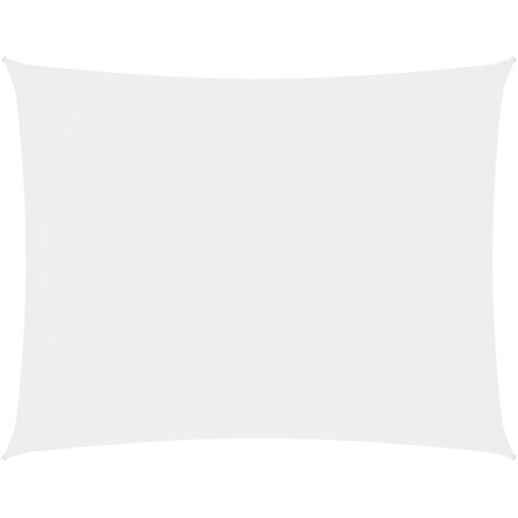 Voile d'ombrage Voile de parasol - Toile d'ombrage Tissu Oxford rectangulaire 3x4 m Blanc BV857526 - BonneVie (1/5)