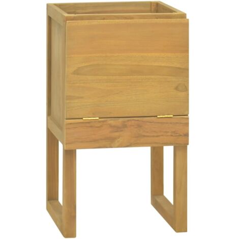 Armoire de salle de bain - Meuble de rangement 45x45x75 cm Bois de teck solide BV898034 - BonneVie (1/5)