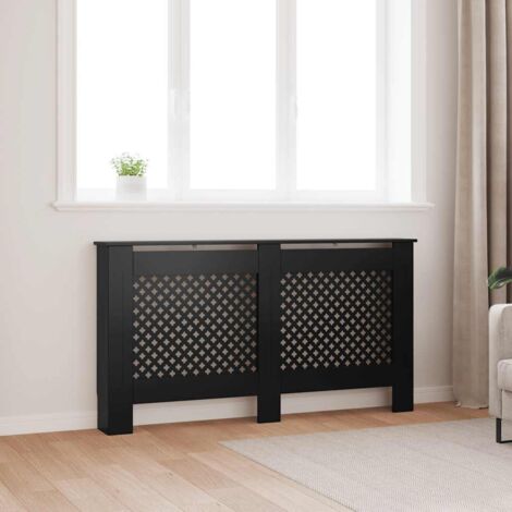 Cache radiateur Pièce Radiateur - Noir 152x19x81 cm MDF BV495122 - BonneVie
