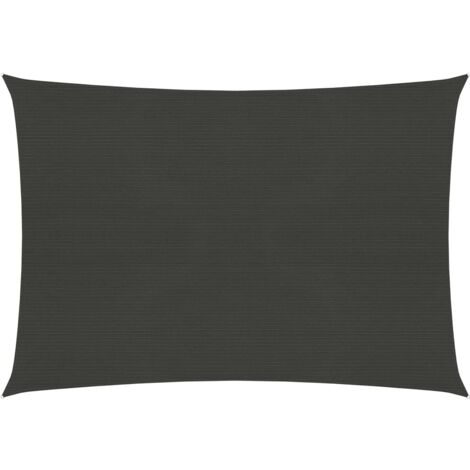 Voile d'ombrage Voile de parasol - 160 g/m² Anthracite 3,5x4,5 m PEHD BV885608 - BonneVie (1/5)