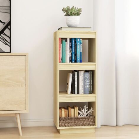Bibliothèque/Séparateur de pièce Étagère de Rangement - pour Bureau Salon Chambre Cuisine 40x35x103 cm Pin massif BV960013 - BonneVie (1/5)