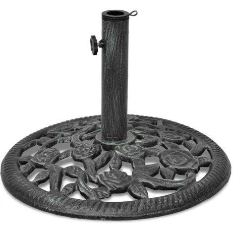 Pied de parasol Socle de parasol - en fonte 12 kg 48 cm BV559693 - BonneVie (1/5)