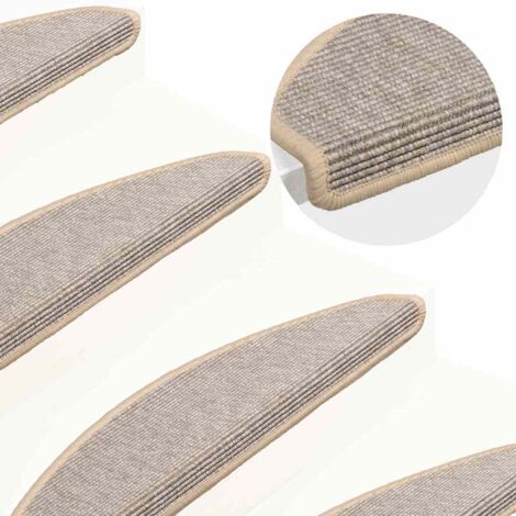 Lot de 15 Tapis d'escalier auto-adhésifs - Tapis de marche pour Enfants, Aînés et Animaux Argenté 65x25 cm BV639220 - BonneVie (1/5)