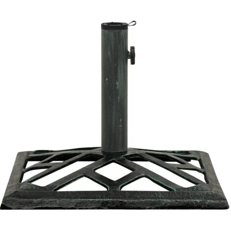 Pied de parasol Socle de parasol - Vert 44x44x31 cm Fonte BV128353 - BonneVie