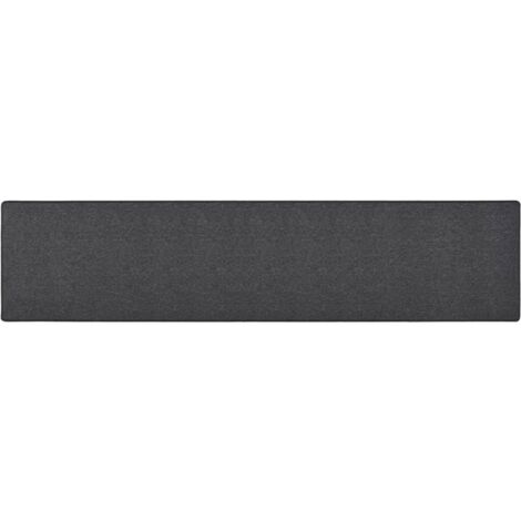 Tapis de salon Style Moderne - Tapis de couloir Anthracite 80x400 cm BV525084 - BonneVie (1/5)