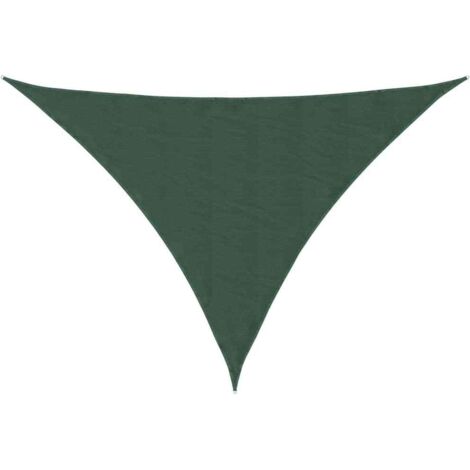 Voile d'ombrage Voile de parasol - Toile d'ombrage Tissu Oxford triangulaire 5x5x6 m Vert foncé BV566347 - BonneVie (1/5)