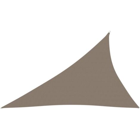 Voile d'ombrage Voile de parasol - Toile d'ombrage Tissu Oxford triangulaire 3x4x5 m Taupe BV428451 - BonneVie (1/5)
