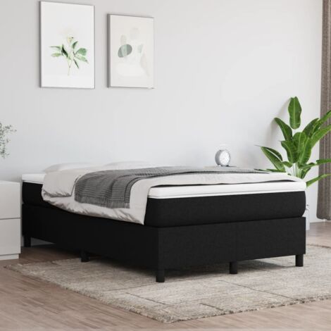 Sommier à ressorts de lit - Sommier pour Adulte et Enfant - Noir 120x200 cm Tissu BV752335 - BonneVie (1/5)