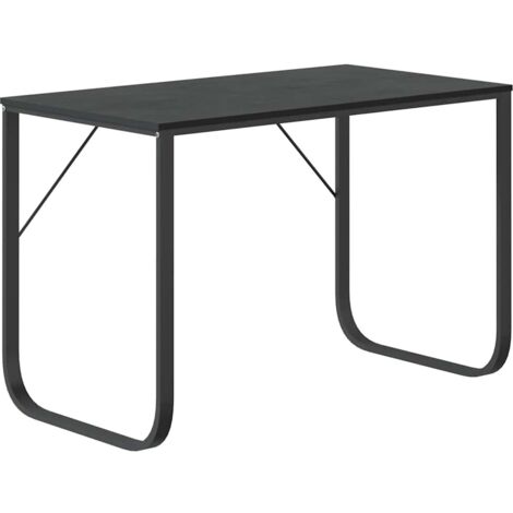 Bureau informatique Table d'ordinateur - Noir 110x60x73 cm Aggloméré BV883963 - BonneVie (1/5)