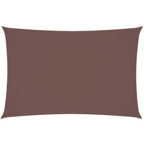Voile d'ombrage Voile de parasol - Toile d'ombrage Tissu Oxford rectangulaire 2x4 m Marron BV737371 - BonneVie (1/5)