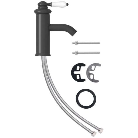 Robinet de lavabo de salle de bain Style Contemporain - Gris 130x180 mm BV500985 - BonneVie (1/5)