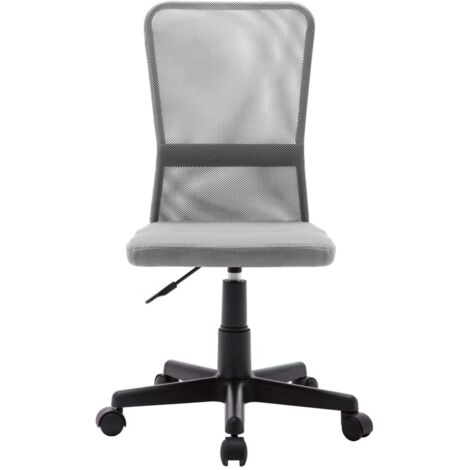 Chaise de bureau Fauteuil gamer - Chaise d'ordinateur Gris 44x52x100 cm Tissu en maille BV641456 - BonneVie (1/5)