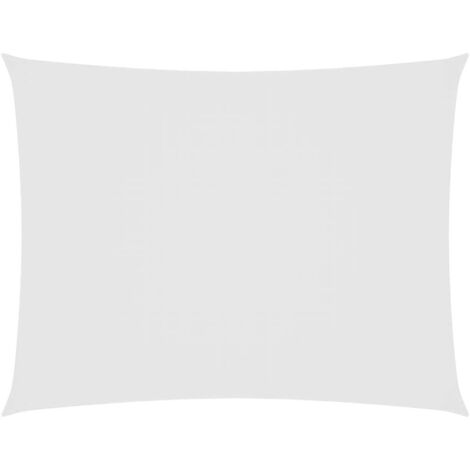 Voile d'ombrage Voile de parasol - Toile d'ombrage Tissu Oxford rectangulaire 5x6 m Blanc BV351978 - BonneVie (1/5)