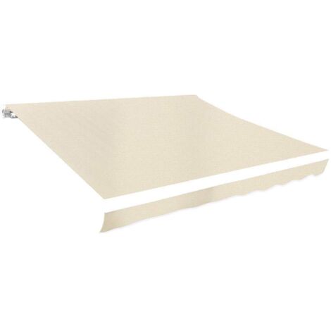 Toile d'auvent Rapide à Installer Tonnelle Tente Pavillon - Crème 3 x 2,5 m (cadre non inclus) BV927028 - BonneVie (1/4)