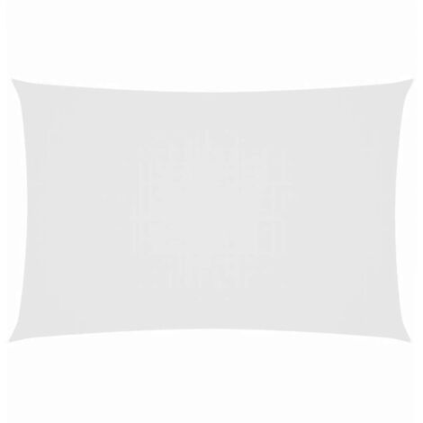 Voile d'ombrage Voile de parasol - Toile d'ombrage Tissu Oxford rectangulaire 2x4,5 m Blanc BV877967 - BonneVie (1/5)