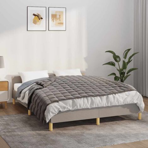 Couverture lestée - Style Contemporain Gris 138x200 cm 10 kg Tissu BV302603 - BonneVie (1/5)