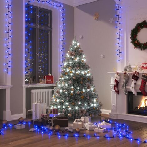 Guirlande lumineuse Moderne - Guirlande à LED extérieur et interieur compacte avec 400 LED Bleues 13 m PVC BV719948 - BonneVie (1/5)