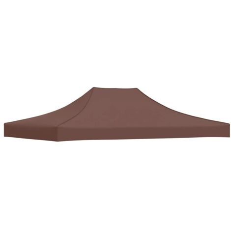 Toit de tente de réception Rapide à Installer Tonnelle Tente Pavillon - 4x3 m Marron 270 g/m² BV518694 - BonneVie (1/5)