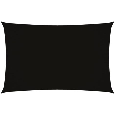 Voile d'ombrage Voile de parasol - Toile d'ombrage Tissu Oxford rectangulaire 2x4,5 m Noir BV832306 - BonneVie (1/5)