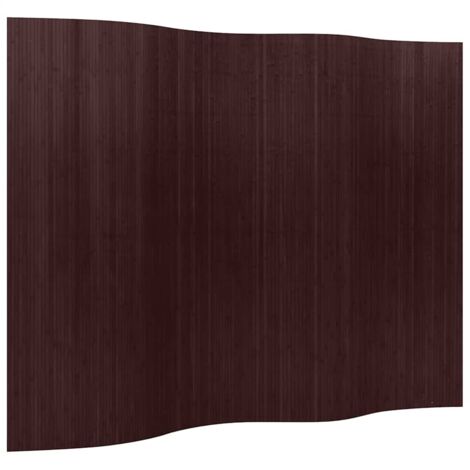 Paravent Cloison de séparation - Séparateur de Jardin Bambou Marron foncé 250 x 165 cm BV361451 - BonneVie